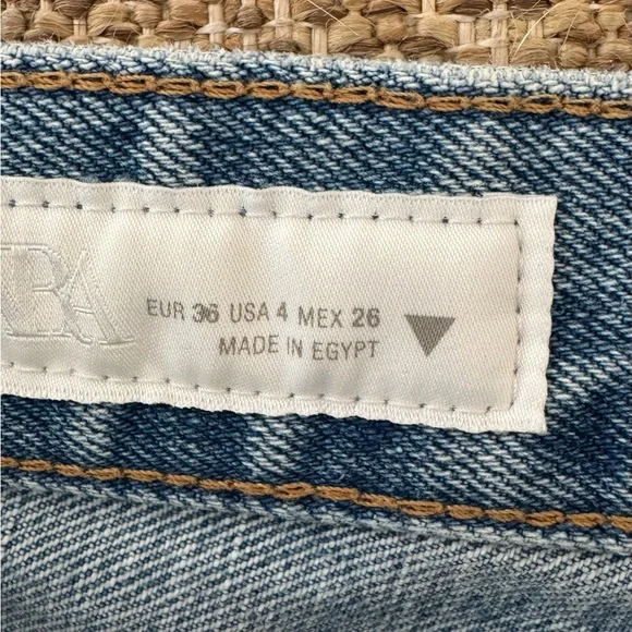 Zara mid rise wide leg jeans 4 27 - Picture 4 of 5